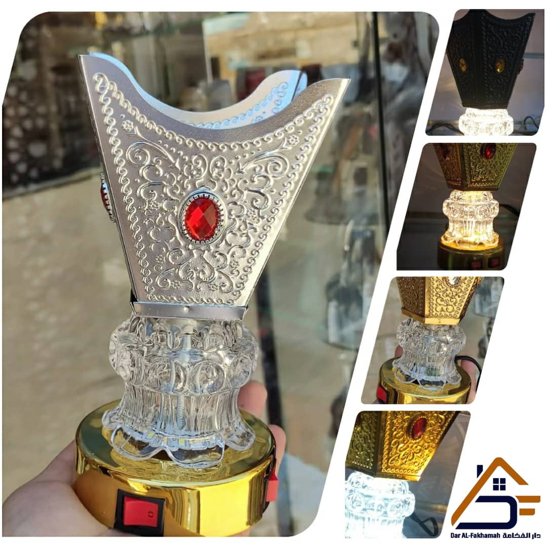 مبخرة كهربائية بقاعدة ضوئية أنيقة