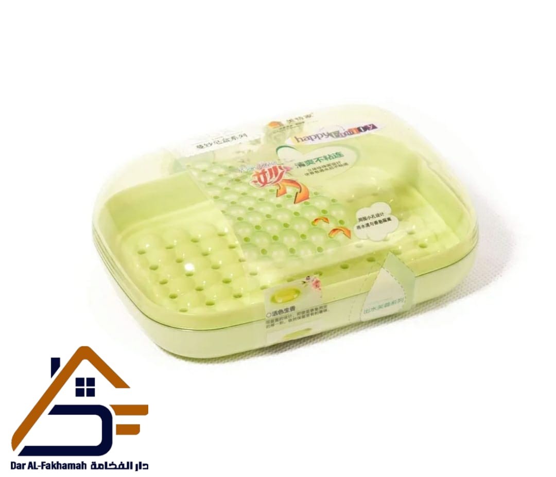 علبه صابون اكريليك بغطاء شفاف