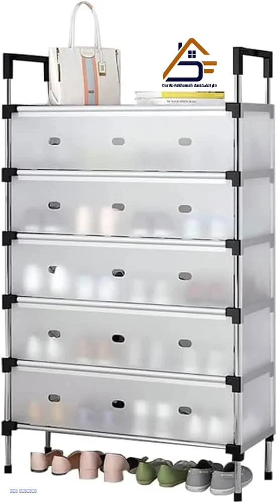 رف أحذية عمودي موفّر للمساحة