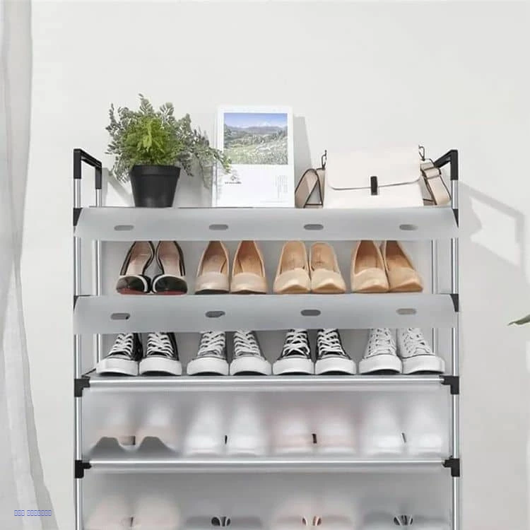 رف أحذية عمودي موفّر للمساحة