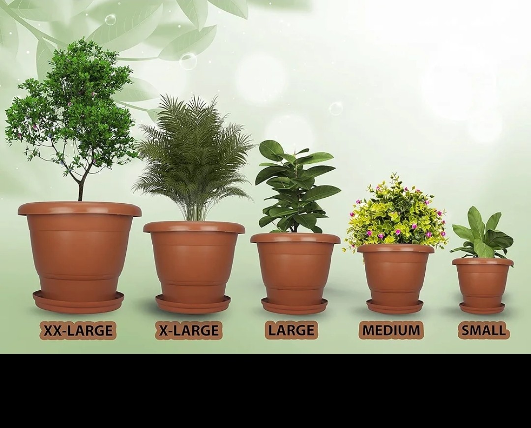 أصيص زراعة دائري أصلي إكس إكس لارج 27×25 سم