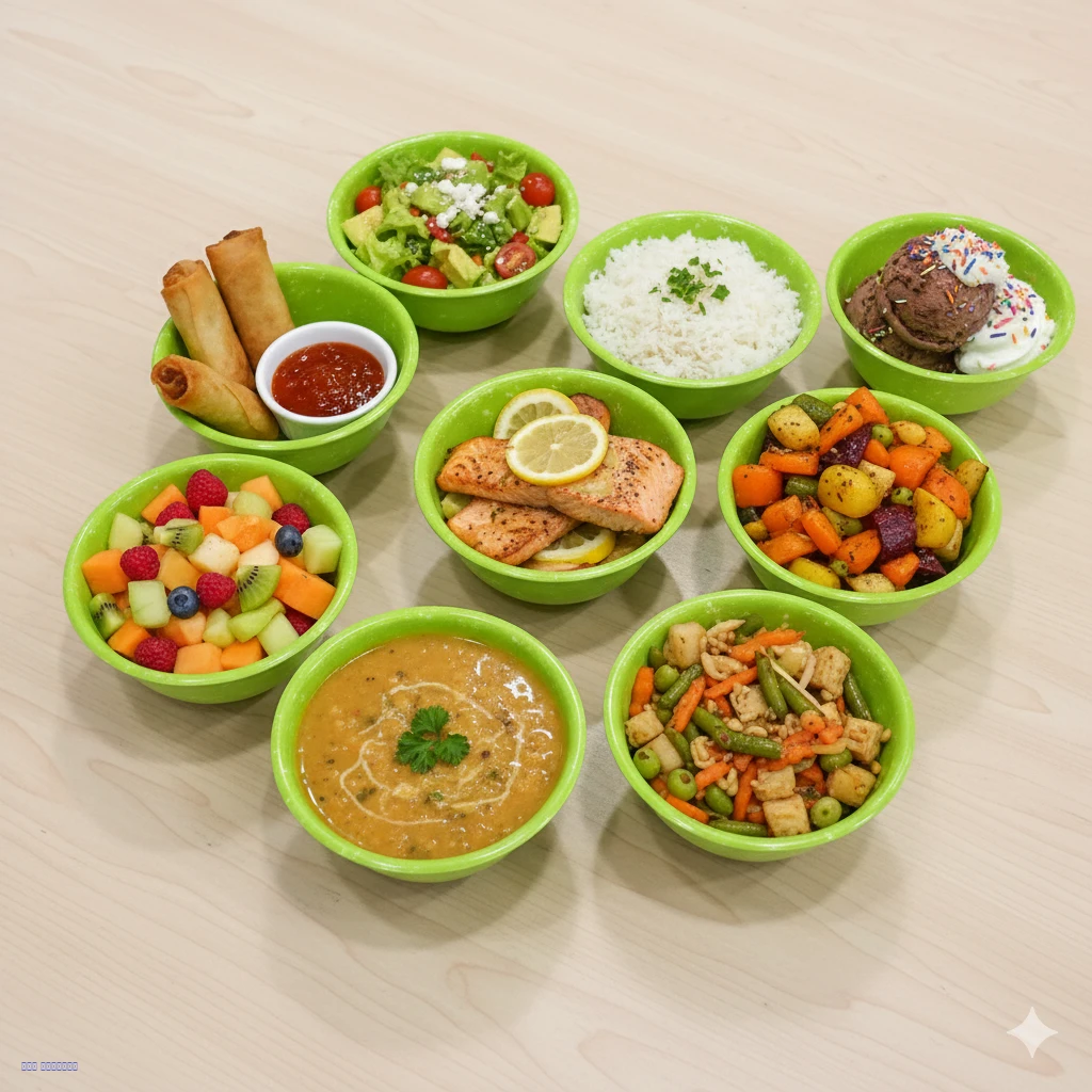 10 مطايب ميلامين ملونة