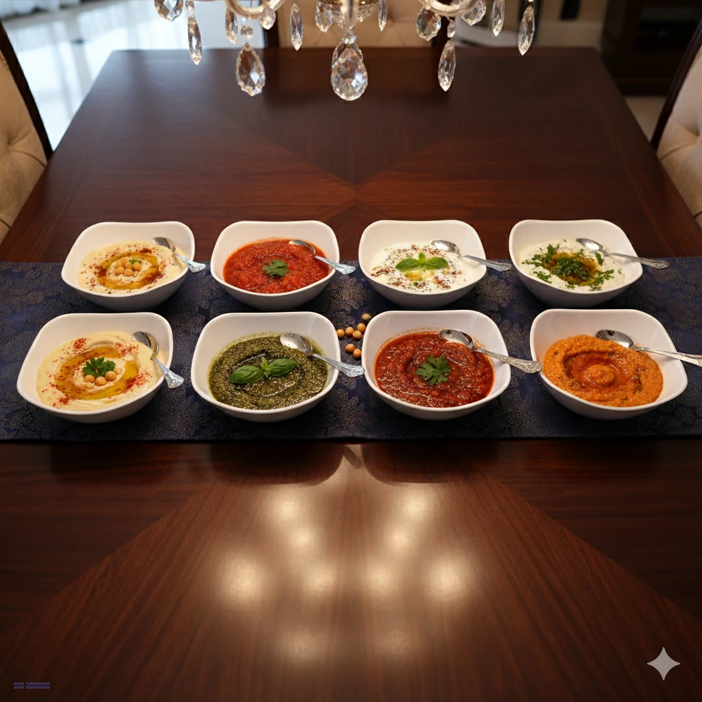 9 صحون ميلامين شكل مربع