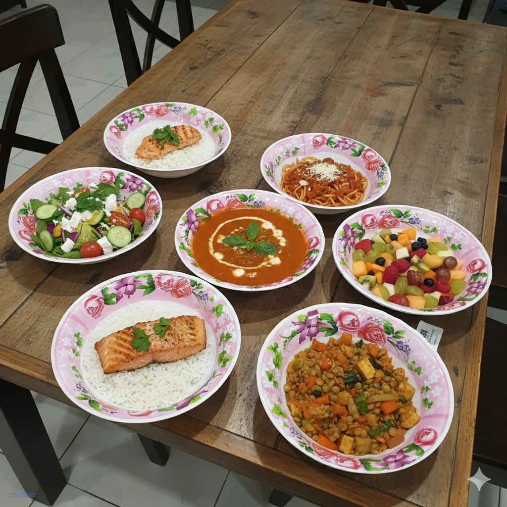 8 مطايب ميلامين دائرية